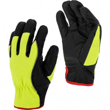 soojendatud kollased kindad l250710p, kaart, "10", ce, lahti