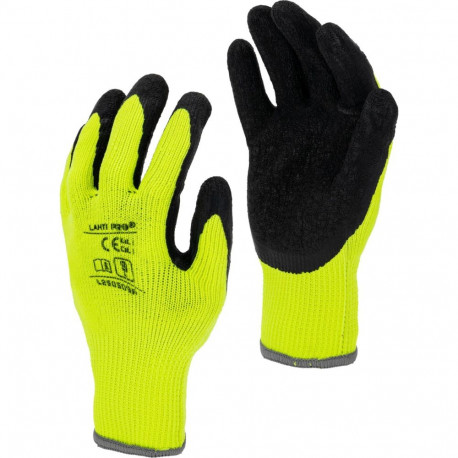 Rękawice ociep. żółte poli. l250509p, karta, "9", ce, lahti