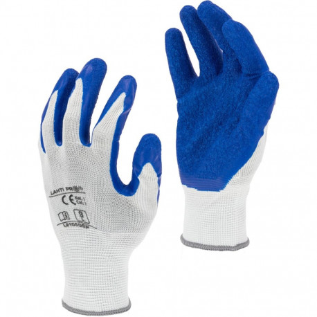 Rękawice lateks nieb-białe l210509p, karta, "9", ce, lahti