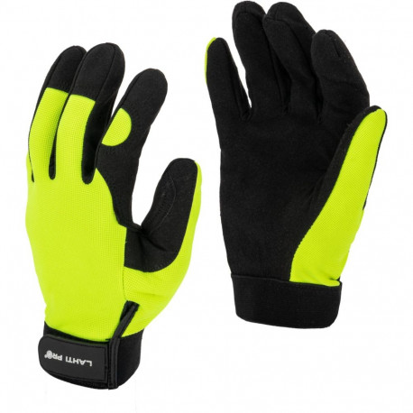 Töökindad must-kollane l280308p, kaart, "8", ce, lahti