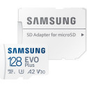 Mälukaart Samsung 128GB EVO Plus microSD+adapter