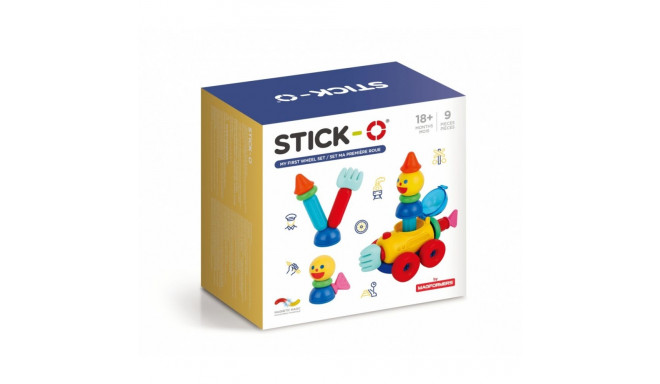 Magnetic blocks Stick-o My first set of wheels 9 pieces