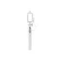 Selfie stick Monopod wired white