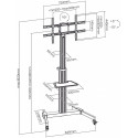 ART Mobil stand + TV mount 37-86''50kg