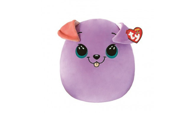 Mascot pillow TY Squishy Dog Bitsy Purple 22 cm