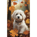 Diamond Mosaic - Maltese Dog