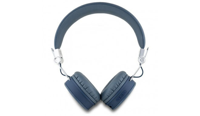 GUESS wireless headphones bluetooth ENC GUBH70PGTSPSB (Grained Classic Round Shape) blue
