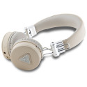 GUESS wireless headphones bluetooth ENC GUBH70PGTSPSE (Grained Classic Round Shape) beige