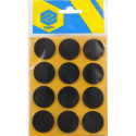Vorel Anti-slip pads round black 28mm 12pcs 74820