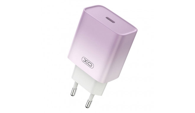 Wall charger XO CE18, USB-C, PD30W (purple)