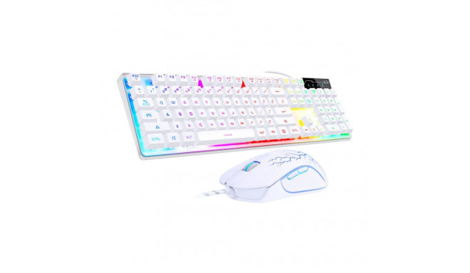 MageGee K1 wired keyboard + mouse set (white)