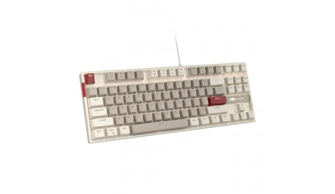 MageGee MK-STAR wired keyboard (retro white-gray)