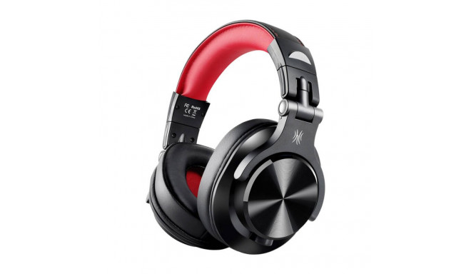 Oneodio A71 Wired Headphones (Black and Red)