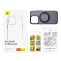 Phone Case Baseus SkyRing Magnetic with Stand for iP 14 Pro Max + tempered-glass and cleaning kit (p