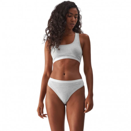 4F naiste stringid F026 4FWMM00UPTSF026 27M L, jahe hele hall melanž