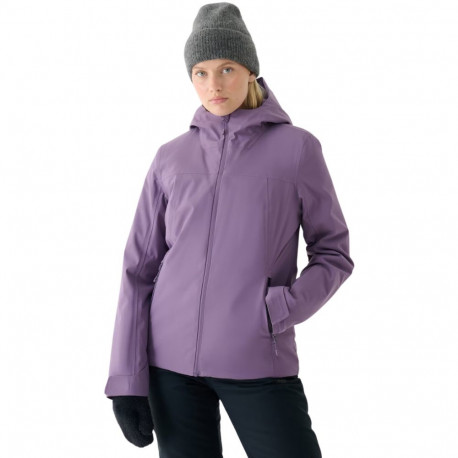 Kurtka narciarska damska 4F F572 ciemny fiolet 4FWAW24TTJAF572 50S S