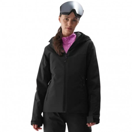 Kurtka narciarska damska 4F F572 głęboka czerń 4FWAW24TTJAF572 20S L