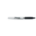 Marker permanent Sharpie Retractable Black F, 1,0mm must lülitiga