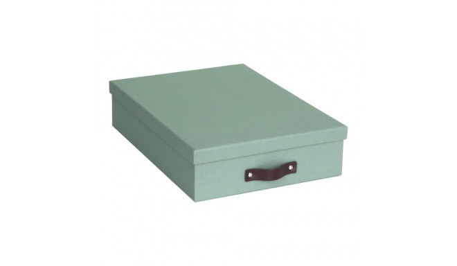 Dokumendikarp A4 Oskar Bigso Box, Canvas Paper Laminate Soft Teal C16