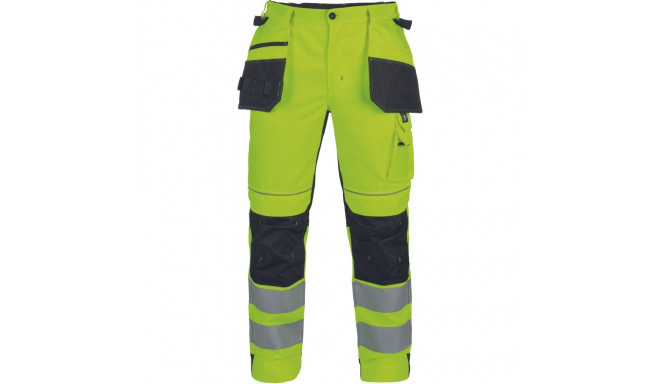 Cerva Max Vivo HV FP ripptaskutega vööpüksid Hi-Vis kollane 52