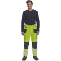 Cerva Max Vivo HV FP ripptaskutega vööpüksid Hi-Vis kollane 50