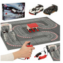 RoGer Police Car racing track 64x64cm