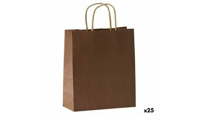 Bags Fama Dark brown With handles 31 x 11 x 42 cm (25 Units)