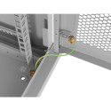 RACK CABINET 19" WALL-MOUNT 4U/600X450 WITH PERFORATED DOOR GREY LANBERG (FLAT PACK)
