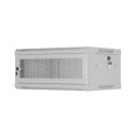 RACK CABINET 19" WALL-MOUNT 4U/600X450 WITH PERFORATED DOOR GREY LANBERG (FLAT PACK)