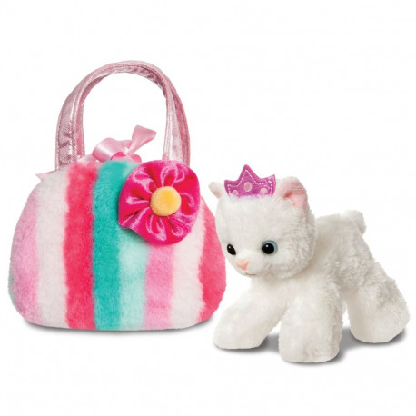 AURORA Fancy Pals Soft toy Cat in a bag, 20 cm