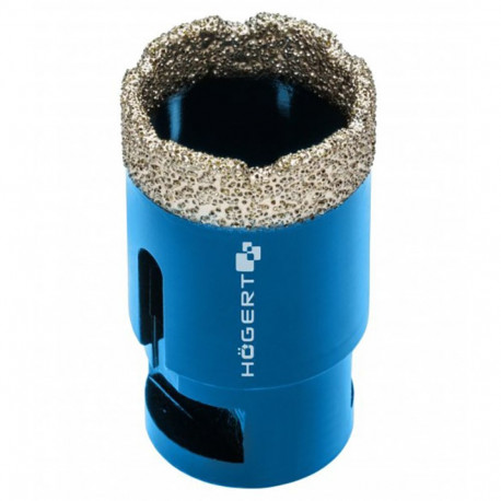 Hogert HT7D282 diamond hole saw, 25mm, M14, dry drilling, high diamond concentration