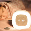 Alarm clock with Night Light LED PURE FNL-03 BJORN white square Forever Light