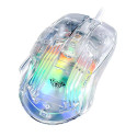 Aula S80 Multi-Color backlight Wired Gaming Optical mouse 7 buttons 1200-7200dpi with Transparent bo