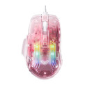 Aula S80 Multi-Color backlight Wired Gaming Optical mouse 7 buttons 1200-7200dpi with Transparent bo