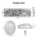 MOFII Sweet Wireless 2.4G Full Layout Keyboard & Optical Mouse Blue with desig multi color buttons