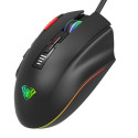 Aula H512 RGB backlight Braided Wired Gaming Optical mouse 12 programmable buttons 400-5000dpi Black