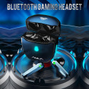 Aula F101 TWS Gaming Stereo Bluetooth 5.0 Wireless Hi-Fi Headset with HD Mic Charging Case Black