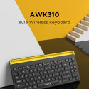 Aula AWK310 Wireless Bluetooth Keyboard for Smart TV / PC / Tablet PC with EN / RUS Layout Black