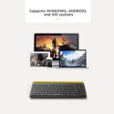 Aula AWK310 Wireless Bluetooth Keyboard for Smart TV / PC / Tablet PC with EN / RUS Layout Black