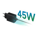 Samsung EP-TA845XBE 45W USB-C Plug PD 3.0 Super Fast Charger Musta + 5A 1m USB-C Kaabel (Blister)