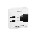 Samsung EP-TA845XBE 45W USB-C Plug PD 3.0 Super Fast Charger Musta + 5A 1m USB-C Kaabel (Blister)