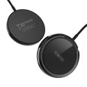 Duzzona W1 15W MagSafe Wireless Phone Charger with Folding Stand USB-C 1.2 Cable Black