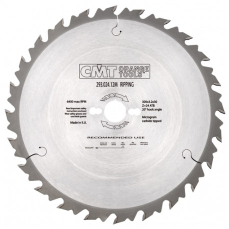 CIRCULAR SAW BLADE CHROME HW 250x3.2/2.2x30 Z24 FLAT