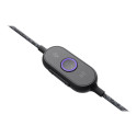 LOGITECH Zone Wired MSFT Teams kõrvapealne juhtmega USB-C peakomplekt grafiit Microsoft Teamsi serti