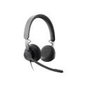 LOGITECH Zone Wired MSFT Teams Headset on-ear wired USB-C graphite Certified for Microsoft Teams