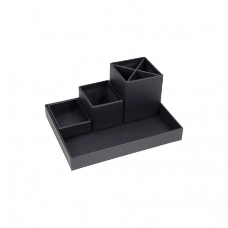 Pliiatsitops kirjatarvete alus BIGSO BOX Lena tumehall