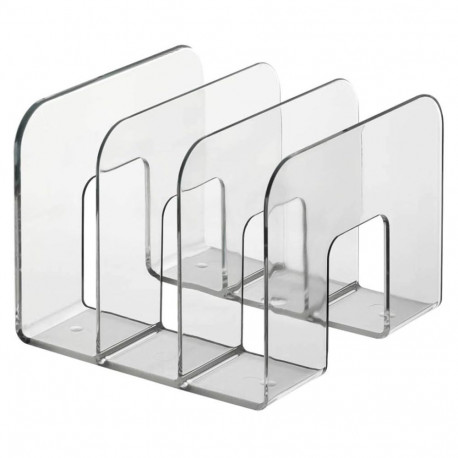 Raamatuhoidja 3-osaline lauale DURABLE läbipaistev