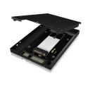 ICY BOX IB-M2S251 SSD enclosure Converter for M.2 SATA SSD to 2.5'' SSD, Black