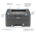 Brother HL-L2445DW Printer Laser B/W A4 32 ppm USB Wi-Fi Ethernet LAN