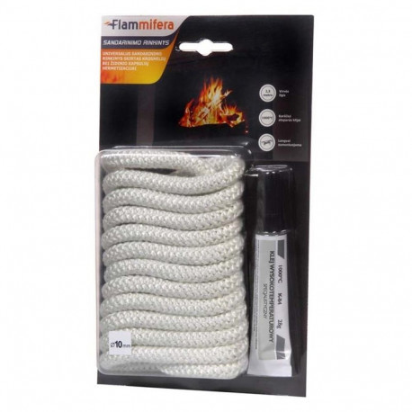 RIBBON FIREPROOF 10MM 2,5M + GLUE